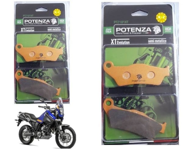 Kit Pastilha Freio Dianteira Potenza XT 660 Z Tenere 08 14 Box Racing