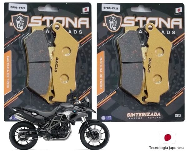 Pastilha freio dianteira Stona Sint Bmw F 700GS 2013 Á 2016 2D