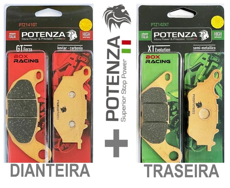 Kit Pastilha freio D/T Potenza R3 MT 03 321 / Xmax 250 ABS – Box Racing