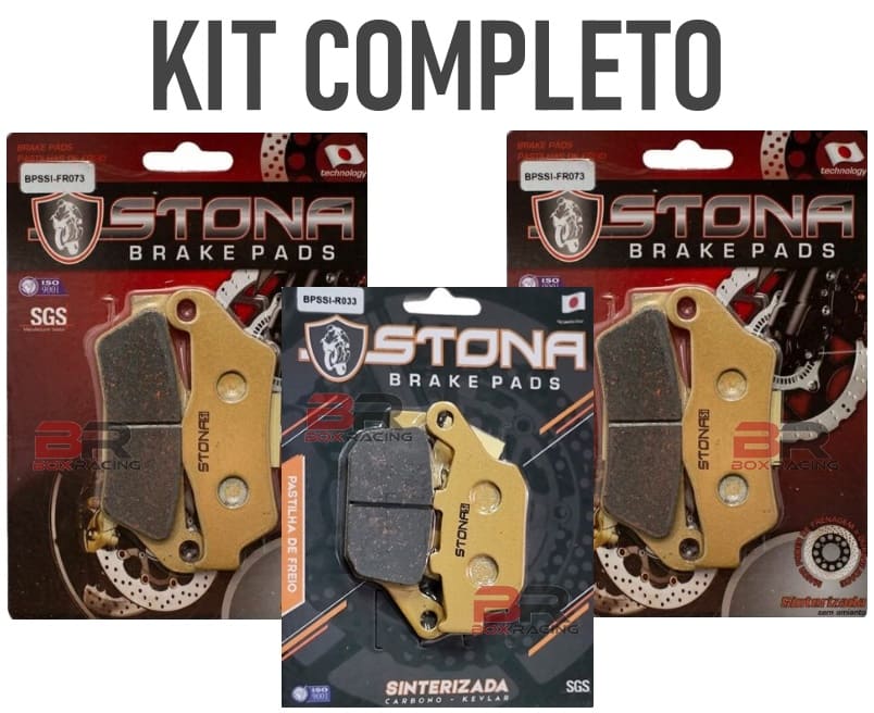 Kit Pastilha Freio Stona Sinterizada D T Tiger Box Racing